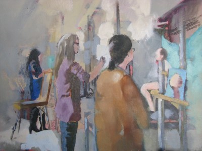 &quot;In the workshop&quot;, oil on canvas