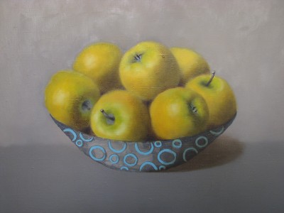 &quot;Yellow applea&quot;, oil on canvas